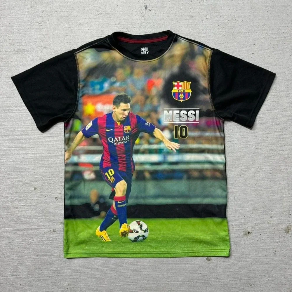 FC Barcelona Messi All‎ Over Print Soccer Kit Jersey Size Medium